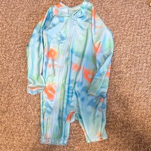 Jumping Beans Blue and Orange swim one piece